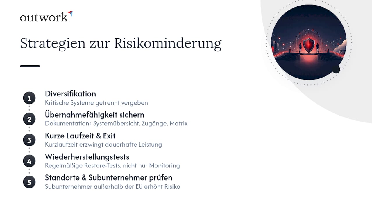 Strategien zur Risikominderung beim IT-Outsourcing — overview diagram