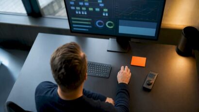 Arbeitsplatz für technische SEO-Analyse