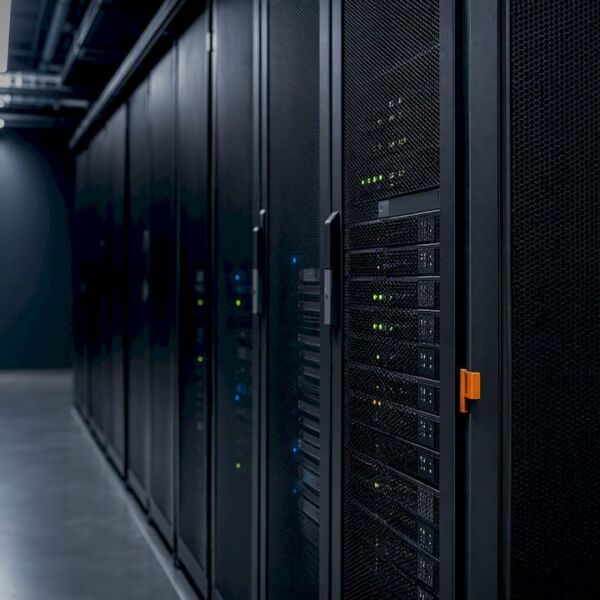 Server-Racks in einem Rechenzentrum in der Schweiz
