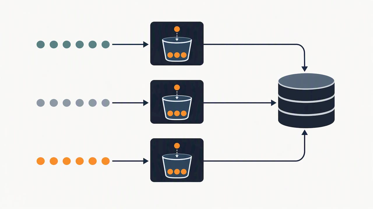 Lokale Token-Buckets mit zentraler Limitkontrolle