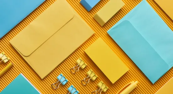 flat lay of colorful arranged office stationery su 2026 01 09 12 37 09 utc